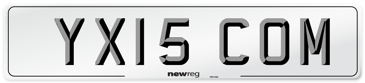 YX15 COM Number Plate from New Reg
